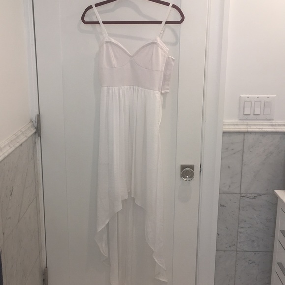 BCBG High Low White Dress - Picture 2 of 7